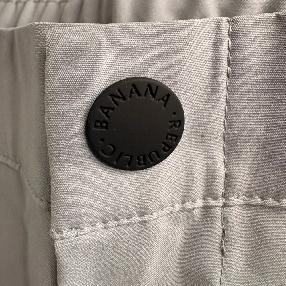 NEW Banana Republic Mens Motion Tech Hybrid Pants Gray Jogger Golf Trousers 34